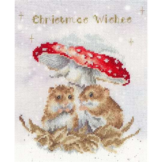 Bothy Threads Mushroom at the Inn Christmas Cross Stitch Kit