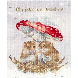 Bothy Threads Mushroom at the Inn Christmas Cross Stitch Kit