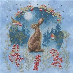 Bothy Threads Midnight Moongazer Christmas Cross Stitch Kit
