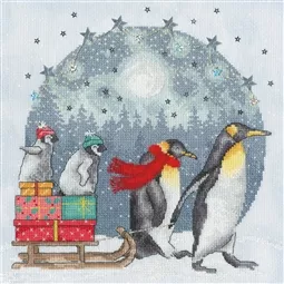 Bothy Threads Winter Waddle Christmas Cross Stitch Kit