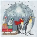 Image of Bothy Threads Winter Waddle Christmas Cross Stitch Kit