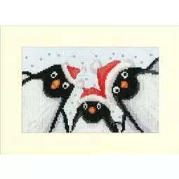 Bothy Threads Penguin Selfie Christmas Cross Stitch Kit