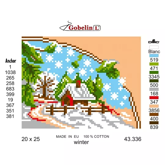 Image 1 of Gobelin-L Four Seasons - Winter Tapestry Kits