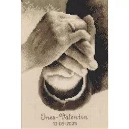 Vervaco Newly-Wed Hands Sampler Cross Stitch Kit