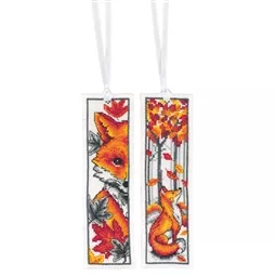 Vervaco Foxes Bookmarks - Set of 2 Cross Stitch Kit