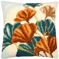 Image of Vervaco Ginkgo Leaves Cushion Cross Stitch Kit