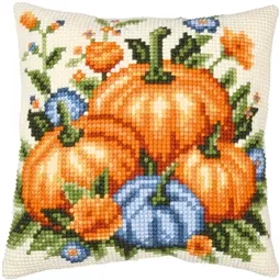 Vervaco Pumpkins Cushion Cross Stitch Kit