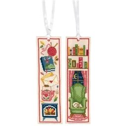 Vervaco Cosy Reading Bookmarks - Set of 2 Cross Stitch Kit