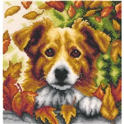 Vervaco Dog in Autumn Cross Stitch Kit