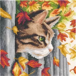 Vervaco Kitten at the Fence Cross Stitch