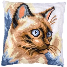 Vervaco Siamese Cat Cushion Cross Stitch Kit