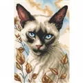 Image of Vervaco Siamese Cat Cross Stitch Kit