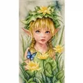 Image of Lanarte Lily Crowned Fairy Cross Stitch Kit