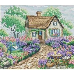 VDV House in Lavender Cross Stitch Kit