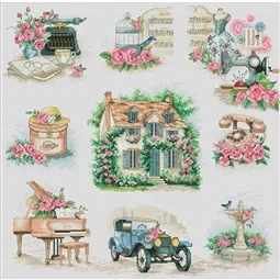 VDV Vintage Home Sampler Cross Stitch Kit