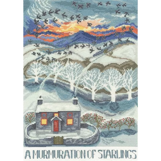 Bothy Threads A Murmuration Of Starlings Cross Stitch Kit