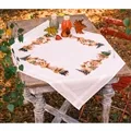 Image of Vervaco Winter Village Tablecloth Christmas Cross Stitch Kit