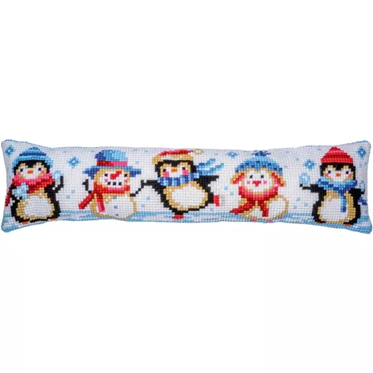 Vervaco Snow Fun Draught Excluder Christmas Cross Stitch Kit