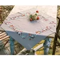 Image of Vervaco Gnomes Tablecloth Christmas Cross Stitch Kit