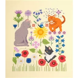 DMC Cats in the Fields Cross Stitch Kit