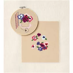 DMC Peaceful Breeze Anemone Duo Embroidery Kit