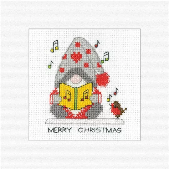 Heritage Gonk Christmas Carol Card Cross Stitch Kit