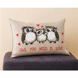Permin Owl You Need is Love Cross Stitch Kit