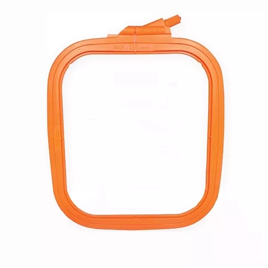 Nurge Square Plastic Hoop 25 x 28cm - Orange Embroidery Hoop