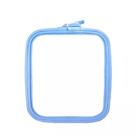 Nurge Square Plastic Hoop 19.5 x 22cm - Blue Embroidery Hoop