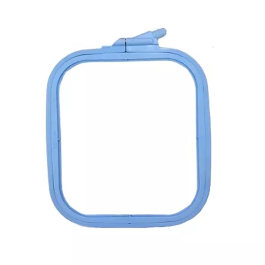 Nurge Square Plastic Hoop 14.5 x 16.5cm - Blue Embroidery Hoop