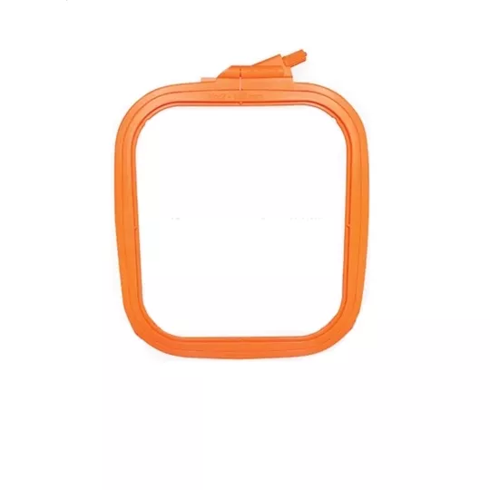 Nurge Square Plastic Hoop 14.5 x 16.5cm - Orange Embroidery Hoop