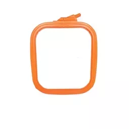 Nurge Square Plastic Hoop 14.5 x 16.5cm - Orange