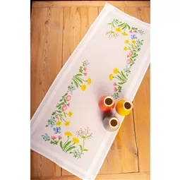 Vervaco Field Flowers Runner Cross Stitch Kit
