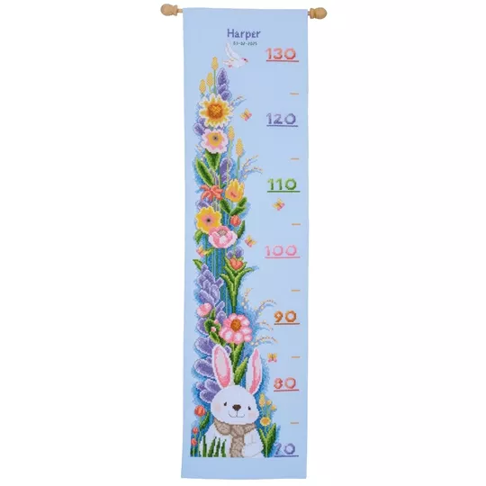 Vervaco Rabbit in Garden Height Chart Cross Stitch Kit