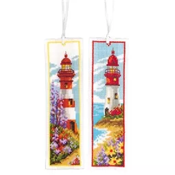 Vervaco Lighthouses Bookmarks Set of 2 Cross Stitch Kit