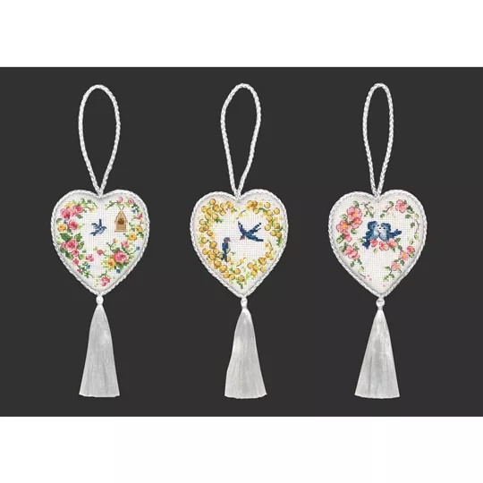 VDV Wings of Spring Decorations Cross Stitch Kit