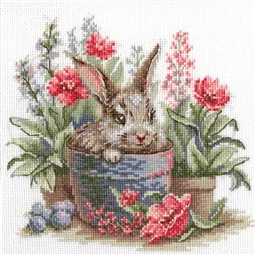 Aine Blooming Bunny Cross Stitch Kit