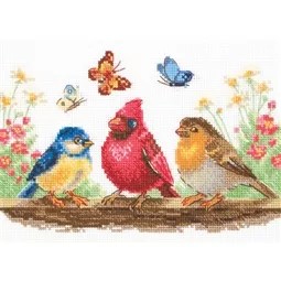 Aine Spring Birds Cross Stitch Kit