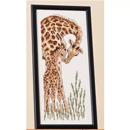 Permin Giraffe with Youngling Cross Stitch Kit