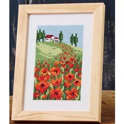 Permin Poppies Cross Stitch Kit