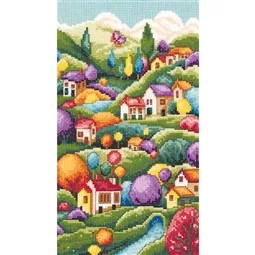 Vervaco Cottage Landscape Cross Stitch Kit