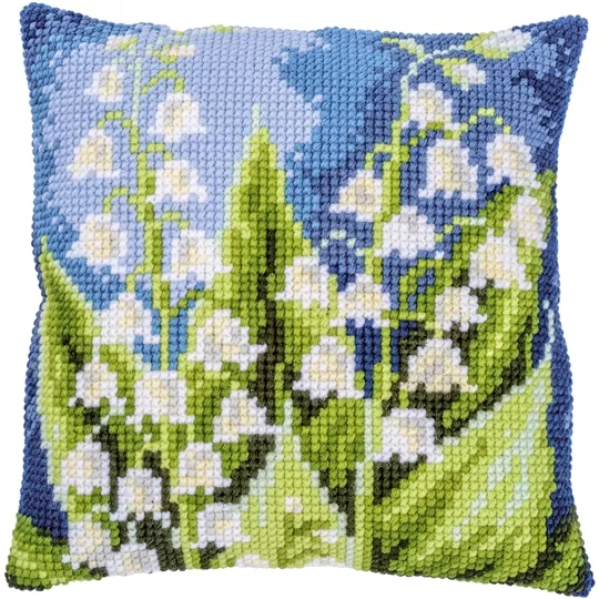 Vervaco Lily of the Valley Cushion Cross Stitch Kit