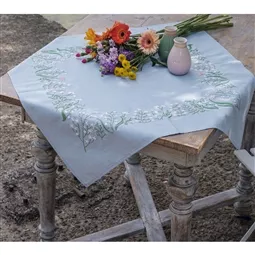 Pastel Flowers Tablecloth