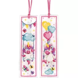 Vervaco Unicorn Bookmarks Cross Stitch Kit