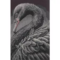 Lanarte Black Swan Cross Stitch Kit