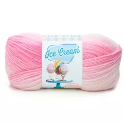 Lion Brand Yarn Ice Cream - Strawberry 100g Yarn
