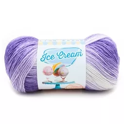 Lion Brand Yarn Ice Cream - Grape 100g Yarn