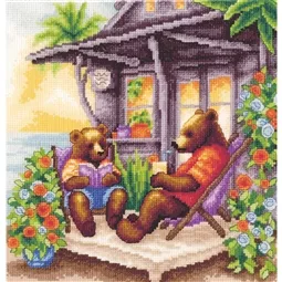 Lanarte Beartastic Holiday Cross Stitch Kit