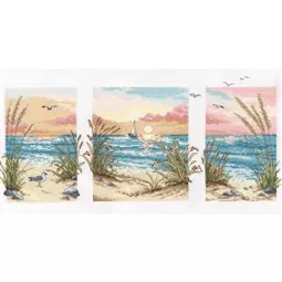 VDV The Sea Triptych Cross Stitch Kit