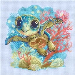 Aine Baby Sea Turtle Cross Stitch Kit